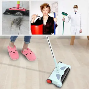 3 In 1 Electric Floor Sweeper Cleaner Vacuum Rechargeable Wireless Hand Push Vacuum Cleaner Household Electric Mop Broom Robot