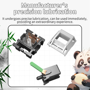 สวิตช์คีย์บอร์ดกลไกไร้เสียงมีปุ่มกันฝุ่นตัวเพลาเชิงเส้นปลั๊กแบบ DIY ออกแบบได้ตามต้องการ - Product Image 5