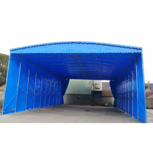 Ty Auvent de stockage extérieur personnalisé déplacé facile à étirer coulissant pousser et tirer grande tente pliante avec 4 côtés cov - Product Image 4