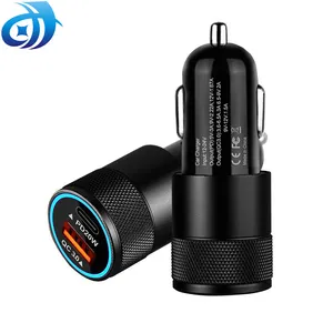 Hot 2 In 1 PD Type C 18W+ Quick Charging 3.0 36W Fast Dual USB Car Charger For Mobile Phones For Other Digital Devices