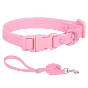 Collar de cadena de correa para mascotas Sunshine, Collar de perro con revestimiento de PVC impermeable de silicona ajustable personalizado colorido - Product Image 5