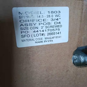 Vanne de réduction de pression Honeywell modèle 1803, orifice 3/4, 2 vis, fabriquée aux États-Unis - Product Image 1