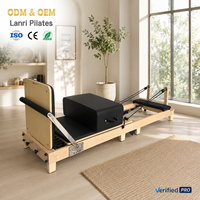 Machine de Pilates pliable en bois d'érable Lanri - Équipement de gym à domicile professionnel, design multifonctionnel et durable pour la remise en forme du corps