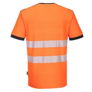 PORTWEST - PW310OBRXXXL PW3 Camiseta con cuello en V naranja/negra de alta visibilidad-EAN 5036108349760 ROPA DE TRABAJO DE LA HI-VIS - Product Image 2