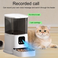 Distributeur automatique de nourriture pour animaux de compagnie intelligent WiFi avec contrôle à distance par application, distributeur automatique de nourriture pour chats et chiens avec enregistreur vocal, alimentation programmée