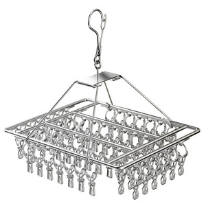 Socks Drying Rack With <b>Clips</b> Thickened Windproof Non Slip For Balcony Use - Product Image 5