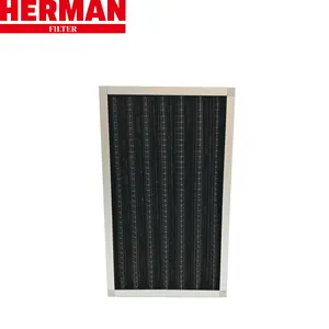 Filtro de aire HEPA G4 F7 de alta calidad para filtro de panel HVAC utilizado en sala limpia biológica y raspador de humo para granjas-Hecho en Wuhan