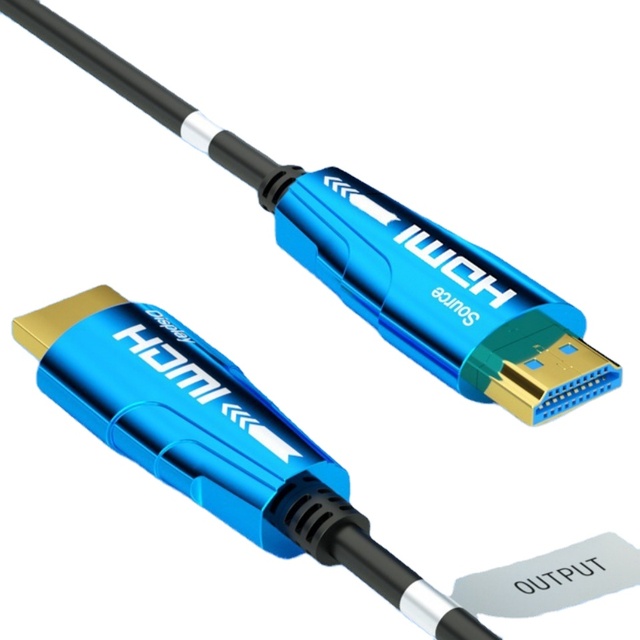 TIKTOKLINK OEM logo Optical Fiber HDMI Cable Active AOC 4K 60Hz Resolution High Speed with Ethernet Long Length 50m100m150m300m