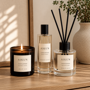 Aikun - Set de Regalo de Fragancia para el Hogar con 2 Piezas Personalizadas, Vela Aromática y Difusor de Varillas, Embalaje OEM ODM, Pedidos al por Mayor - Product Image 2