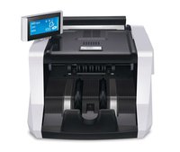 Compteur de billets de banque GORO US GR168 certifié CE/CCC/FCC 110-240V Détection UV/MG 1900 pièces/min Trémie 500 pièces Écran LCD