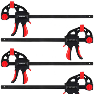 Penjepit Plastik MAXPOWER Quick Ratchet F <span class=keywords><strong>Clamp</strong></span>, Penjepit Kayu Adjustable, Alat Perkakas Pertukangan - Product Image 3