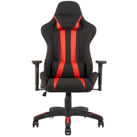 Heavy Duty 130KG Premium Ordinateur Fauteuil Rouge Noir Inclinable Silla Tissu Rembourrage Couverture Bureau 3D Pivotant Chaise Réglable