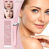 Rouleau de massage froid pour le visage et les yeux en acier inoxydable avec logo personnalisé, outil de beauté pour réduire les poches et les cernes, soin de la peau orthopédique