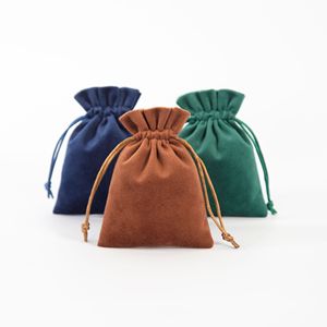 Sac de rangement pour bijoux en velours rectangulaire de style dessin animé Straight <span class=keywords><strong>Liz</strong></span> avec fermeture à cordon, petites tailles, vente en gros - Product Image 2