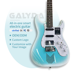 Guitarra Eléctrica Inteligente GALYDA para Principiantes, Construcción de Madera con Pastillas S-S-H y Efectos de Sonido Integrados - Product Image 1