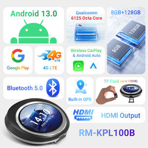 Boîte Ai Carplay Rhythm compatible avec le contrôle original de la voiture, bouton rotatif du volant, commande vocale Siri, multifonction, petit écran - Product Image 3