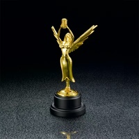 Trophée de conception personnalisée meilleure vente trophée d'or personnalisé sport chèvre métal résine récompenses gravé sculpture alliage matériel