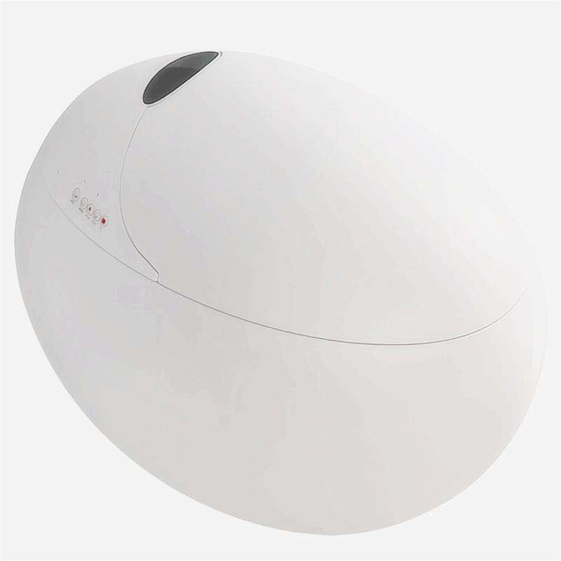 Toilette en forme d'oeuf