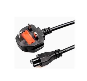 Asta สายไฟสำหรับแล็ปท็อปของแท้ติดใบโคลเวอร์สีดำ13A 3ขา IEC C5 BS สายดอกไม้ Cloverleaf อุปกรณ์ปั้นปลั๊ก BSI UK - Product Image 2