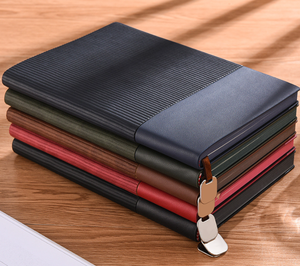 Custom A5 PU Leather Travel <b>Journal</b> Notebook Personalized Printed Softcover Diary 100 Sheets Thermal Binding for Promotional Use - Product Image 2