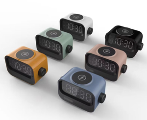 Thời trang hàng đầu xách tay cho Bluetooth Speaker với RGB LED Light Kép Đồng hồ báo thức đài phát thanh cho máy tính sử dụng - Product Image 6