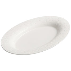 Perle <span class=keywords><strong>point</strong></span> poisson assiette ménage exquis haut de gamme cuit à la vapeur poisson assiette ovale céramique <span class=keywords><strong>sens</strong></span> du luxe - Product Image 3