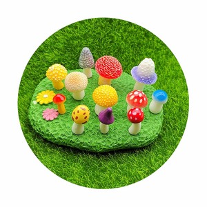 Simulation Mignon Champignon Résine Modèles Kawaii 3D Cabochons pour Fée Jardin Gnome Mot Accessoires - Product Image 5