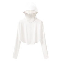 Veste sans manches en soie glacée pour femme, protection solaire UPF50+, nouvelle collection été 2026, légère, respirante, séchage rapide, à capuche
