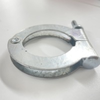 AGRIESO Équipement pour la volaille Système d'alimentation automatique Collier de serrage de tuyau d'alimentation 45mm 3 mètres Connecteur de tube rond Collier rond réglable