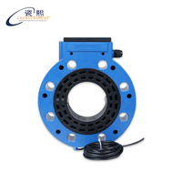 Compteur d'eau ultrasonique à montage wafer sans perte de pression R63, large plage DN50 DN65 DN80, pour eaux usées et eaux de mer