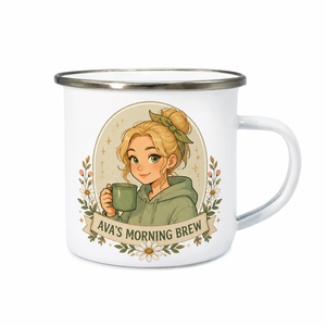 Mug en émail personnalisé avec avatar d'anime, tasse en émail avec logo <span class=keywords><strong>Ava</strong></span> Avatar pour commandes en gros OEM et noms personnalisés - Product Image 3