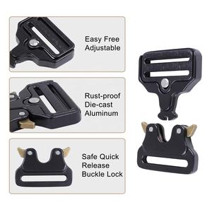 Hebilla de zapatos de metal de liberación rápida automática Hebilla táctica de aleación de zinc de 39mm - Product Image 3