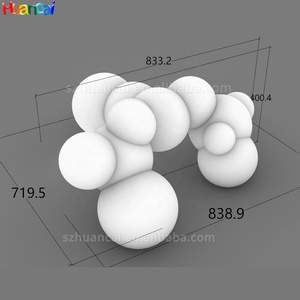 2025 bola inflable gigante con luz RGB publicidad inflable gratis modelo 3D decoración inflable para concierto con soplador de aire - Product Image 6