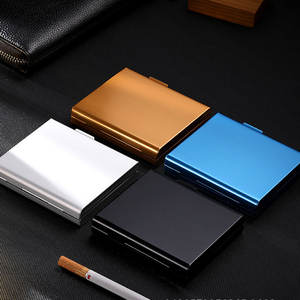 Estuche para Cigarrillos de Aluminio Genuino Ultrafino, Diseño Moderno y Simple, Fundición a Presión, Capacidad para 20 Cigarrillos, Decoración Creativa de Metal para Hombre - Product Image 6