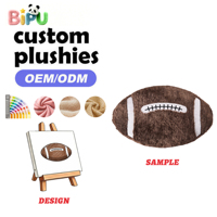 Fabricant de jouets en peluche, vente en gros de peluches de football colorées en coton PP, série de balles de sport simulées, jouets en peluche, services OEM