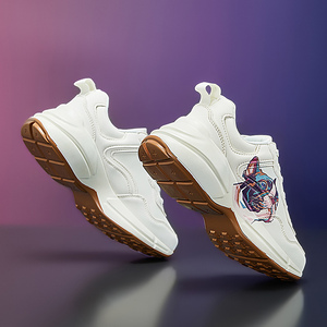 Zapatillas de deporte de lujo de estilo alto para mujer, zapatos informales de diseñador famoso, forro de malla suave con logotipo Original, zapatos para caminar de moda de alta calidad - Product Image 4