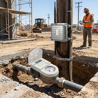 Medidor de Agua Inteligente Xintai con Teclado Prepago, Lectura Remota, Token STS, Prepago Lora Lorawan, CIU de Latón, OEM, Protección IP68