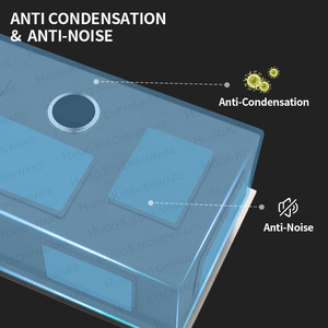 Chậu rửa chén nhà bếp đơn, hình vuông, thủ công, chất lượng cao, màu đen, kích thước 580*460 mm, chất liệu thép không gỉ, bán buôn - Product Image 2