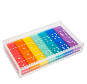 Dominos en acrylique personnalisés en gros d'usine avec LOGO imprimable Double Neuf Application Universelle - Product Image 1