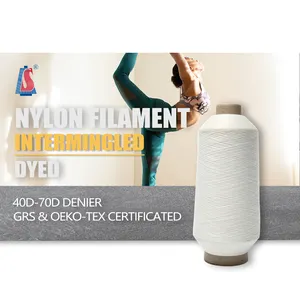 nylon yarn low breakage nylon textured yarn 70/24/2 Dty 6 Manufacturer semi dull 70d/2 stretch Nylon Yarn