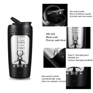 Bán buôn điện Shaker cup có thể sạc lại máy xay sinh tố phòng tập thể dục thể thao chai xách tay Vortex xách tay Mixer cup/USB sạc Shaker - Product Image 2