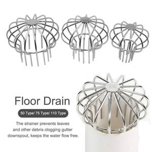 Drain de toit plat Fang en acier inoxydable 304 DN 50/70/100 pour utilisation <span class=keywords><strong>verticale</strong></span> <span class=keywords><strong>ou</strong></span> <span class=keywords><strong>horizontale</strong></span>, blanc pour application au sol - Product Image 1