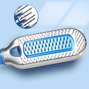 New Technology Heatless Ice Hair <b>Comb</b> Straightener Brush Cold Wind No <b>Heat</b> Hair Straightener <b>Comb</b> - Product Image 3