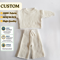 Ensemble de pulls pour enfants ODM/OEM, chauds pour l'hiver, 0-6 ans, doux, à manches longues, pour nouveau-nés