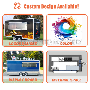 Kích thước tùy chỉnh lớn thức ăn nhanh nhượng Bộ xe tacos Trailer di động nhà bếp nhà hàng thực phẩm van xe tải thực phẩm với trang bị đầy đủ - Product Image 6