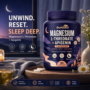 Brain Focus Blend OEM <strong>Bulk</strong> <strong>Magnesium</strong> L Threonate Apigenin Capsules Private Label Wholesale GMP NSF Certified Vegan Sugar Free - Product Image 2