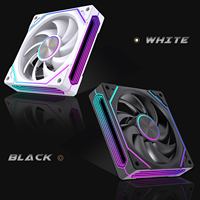 Ventilador de PC AntarcChill de 120 mm ARGB de Alta Presión Estática PWM, LED RGB direccionable de 5V, sincronización para radiador, enfriador de CPU, caja de ordenador