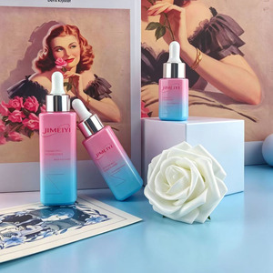 Flacon compte-gouttes carré en verre dégradé minimaliste de 30 ml avec bouchon hermétique, distributeur de voyage multifonctionnel ; Flacons d'échantillons essentiels de 15 ml - Product Image 3
