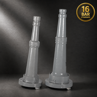 Nosel Selang Pemadam Kebakaran yang Dapat Disesuaikan, Aluminium Alloy 6061, Semprotan Jet Lurus dan Kabut, Nosel Air Pemadam Kebakaran dengan Sambungan Guillemin Storz