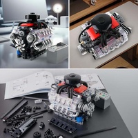 487 pièces blocs de construction moteur motorisé modèle jouet expérience physique bricolage entraînement électrique Simulation moteur brique ensemble de construction